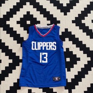 Kids Blue Clippers Basketball Jersey